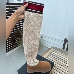 Over the knee knit boots never worn!